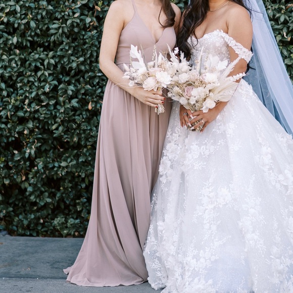 Taupe AZAZIE AAIDA Bridesmaid Dress - Picture 8 of 15